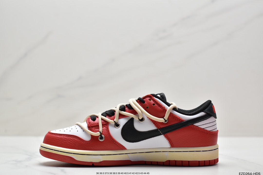 Futura x Nike Dunk Low SB Joint Deconstruction Strap Skateboard Shoes DJ6188-100