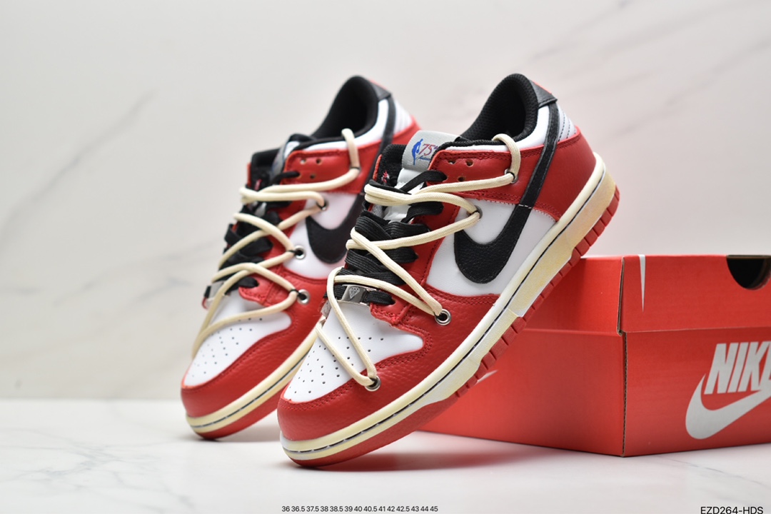 Futura x Nike Dunk Low SB Joint Deconstruction Strap Skateboard Shoes DJ6188-100