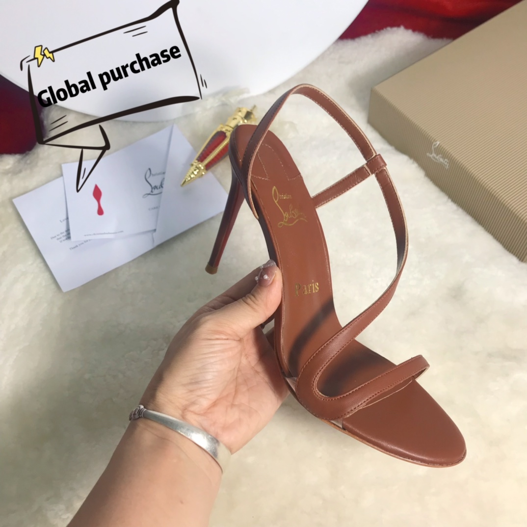 NO:574036,High-end customized classic sandals series!  H10Cm, size 34-42. Customized, non-refundable and non-exchangeable. Official website synchronization. -047 coffee leather, coffee sheepskin lining, official website synchronization. Standard European code Reference:-047 Color:red Material:patent Lining:goat leather Heel heigh:10Cm Sole:leather sole Size:EUR 34-42 (US 4-11):,,christian  louboutin,sandals,cowhide,sheepskin19860909高端订制 凉鞋精典款系列！ H10Cm,尺码34-42码. 订制不退不换官网同步.－047咖牛皮,咖羊皮里,官网同步 标准欧码 Reference:-047 Color:red Material:patent Lining:goat leather Heel heigh:10Cm Sole:leather sole Size:EUR 34－42（US 4一11) :,,christian louboutin,sandals,cowhide,sheepskin,Women's Shoes