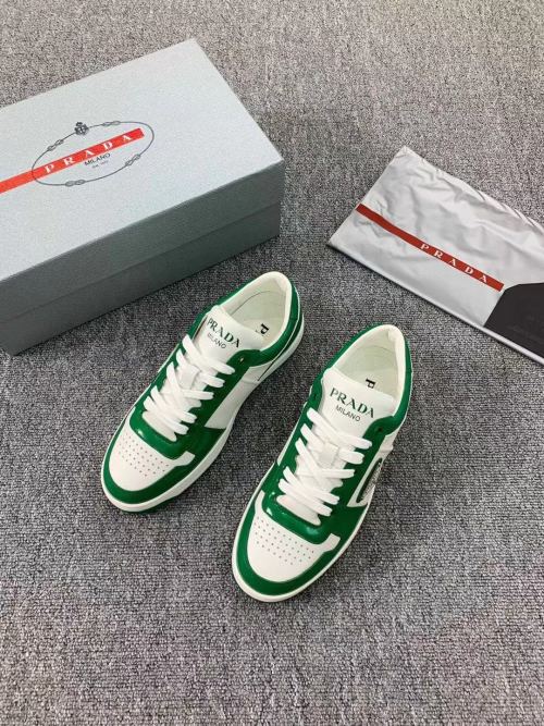 Prada Men's Leather Sneakers - Stylish, Comfortable, and Premium Quality