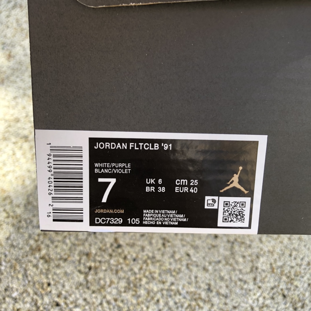 Jordan Flight Club 91 “Lakers” DC7329-105