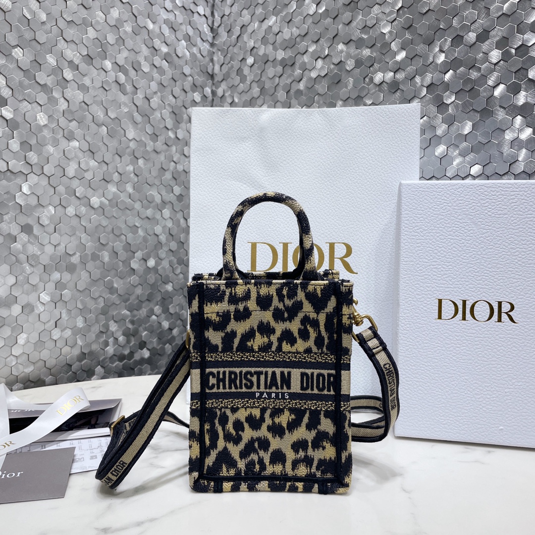 Dior Book Tote Wholesale
 Tote Bags Top 1:1 Replica
 Beige Embroidery Fashion Mini