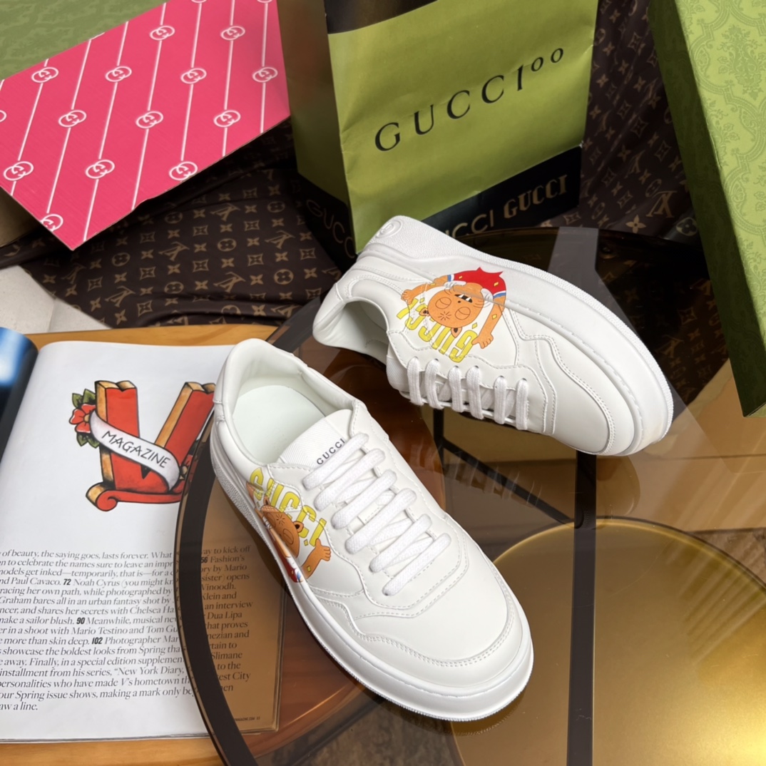 Gucci Sneakers Casual Shoes Unisex Spring Collection Vintage Sweatpants