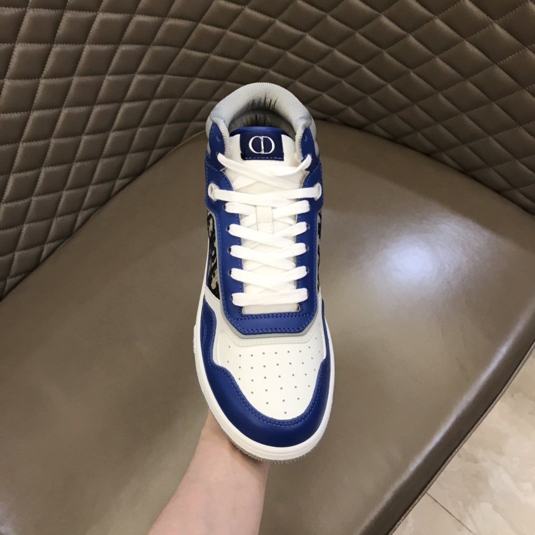 DIOR迪奥 光滑牛皮革精心制作高帮B27休闲运动鞋