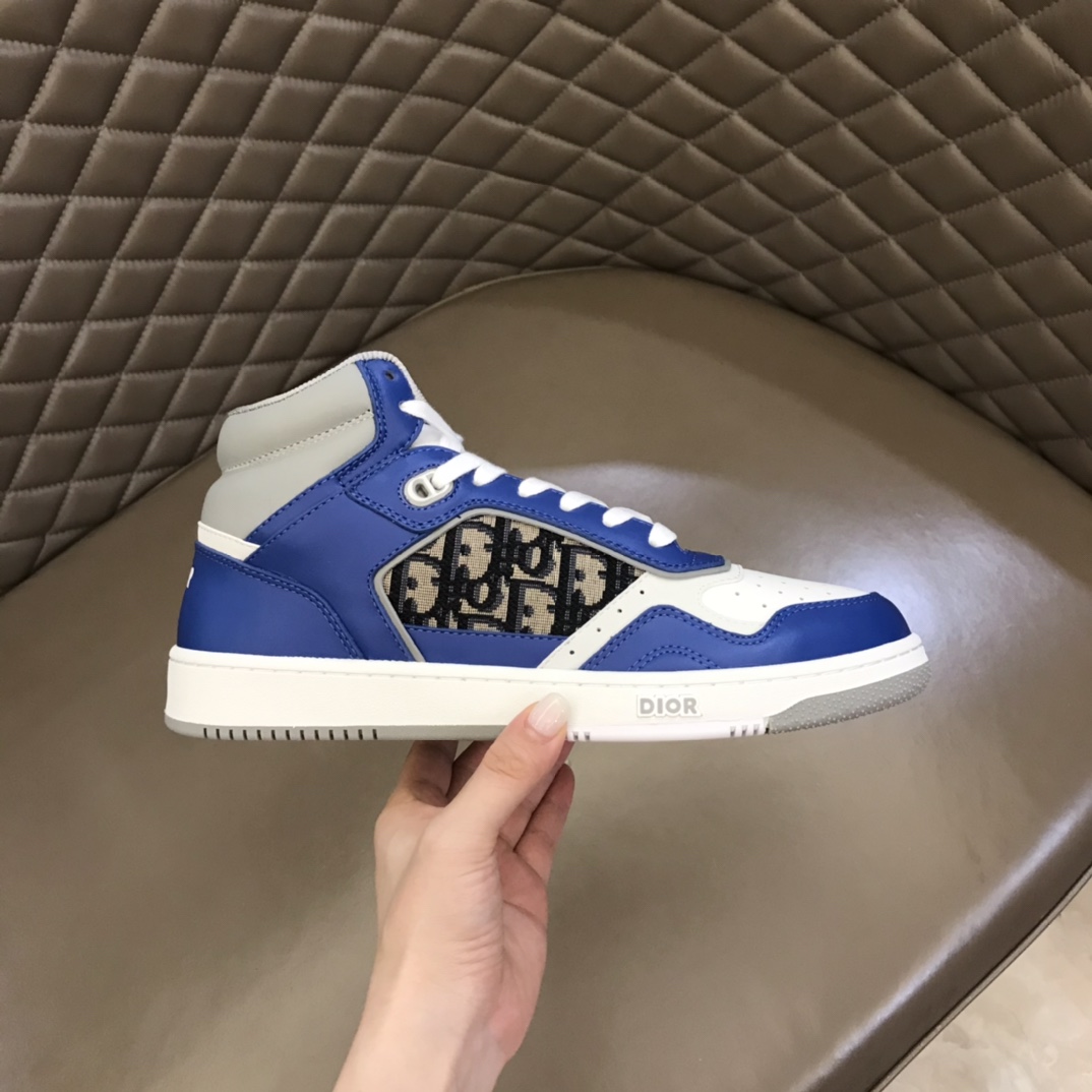 DIOR迪奥 光滑牛皮革精心制作高帮B27休闲运动鞋