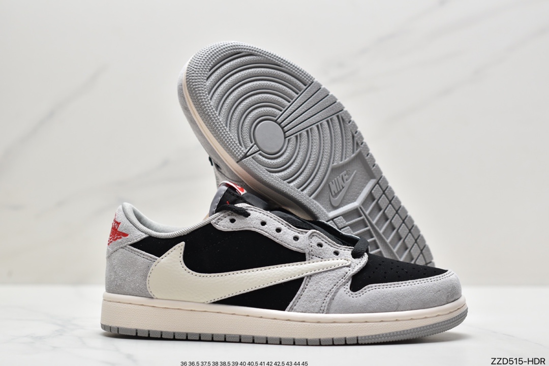 250 fragment design x Travis Scott x Nike Air Jordan 1 Low OG SP”Green/White/Black”AJ1乔丹一代CQ4277-006