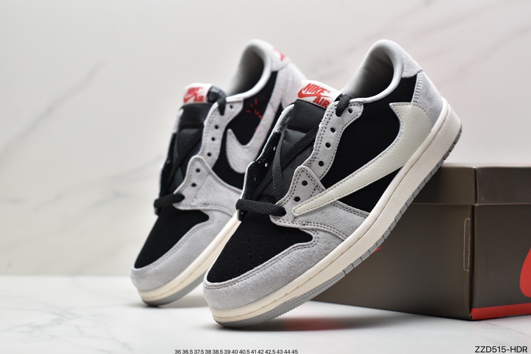 250 fragment design x Travis Scott x Nike Air Jordan 1 Low OG SP”Green/White/Black”AJ1乔丹一代CQ4277-006