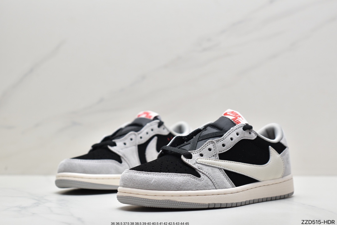 250 fragment design x Travis Scott x Nike Air Jordan 1 Low OG SP”Green/White/Black”AJ1乔丹一代CQ4277-006