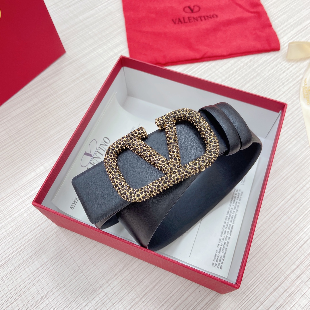 [Valentino Belts]Valentino official website new Double-sided original leather