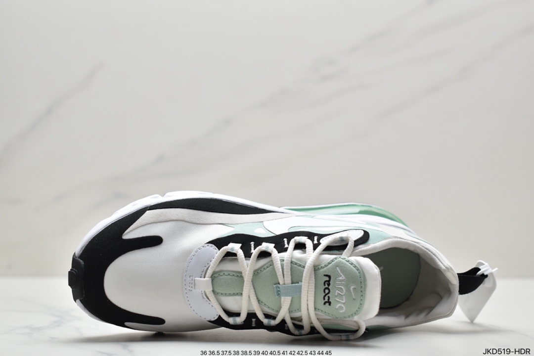 160 Air Max 270 React 黑白绿原盒二维码原标 CI3899-001