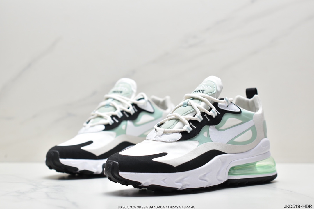 160 Air Max 270 React 黑白绿原盒二维码原标 CI3899-001
