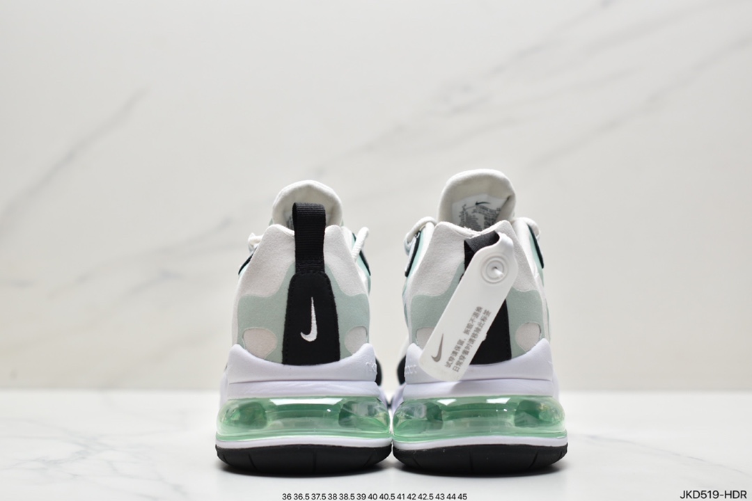 160 Air Max 270 React 黑白绿原盒二维码原标 CI3899-001