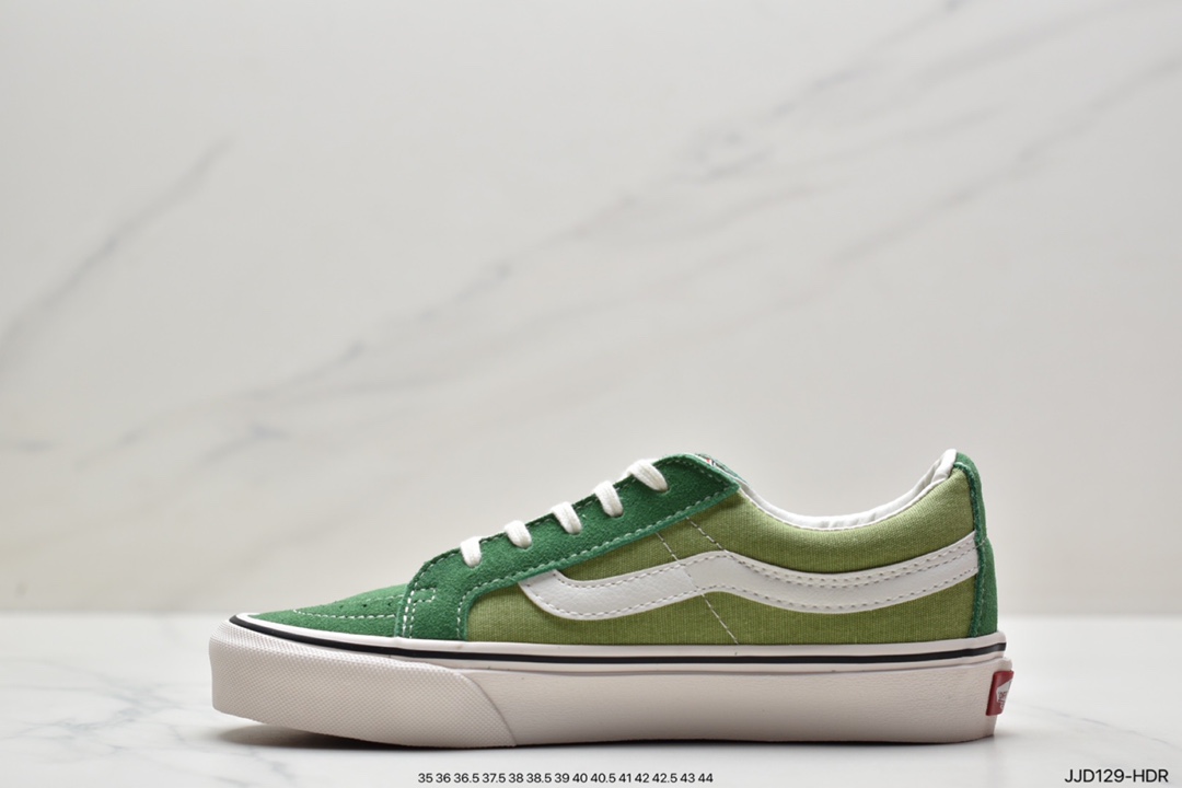 VANS SK8-LOW Classic Avocado Green Little Red Book Explosive Low-Top Casual Canvas Vulcanized Sneakers