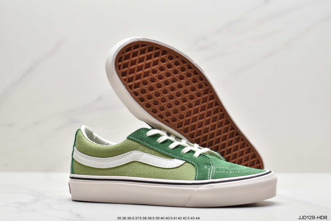 VANS SK8-LOW Classic Avocado Green Little Red Book Explosive Low-Top Casual Canvas Vulcanized Sneakers