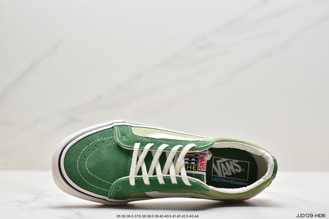 VANS SK8-LOW Classic Avocado Green Little Red Book Explosive Low-Top Casual Canvas Vulcanized Sneakers