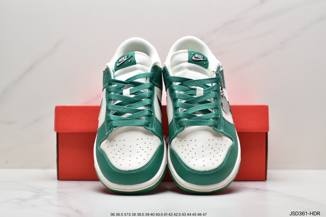 200 原装级别 Nike Dunk SB Low 绿白彩票 DR9654-100