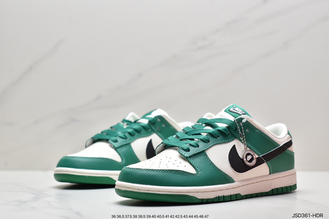 200 原装级别 Nike Dunk SB Low 绿白彩票 DR9654-100