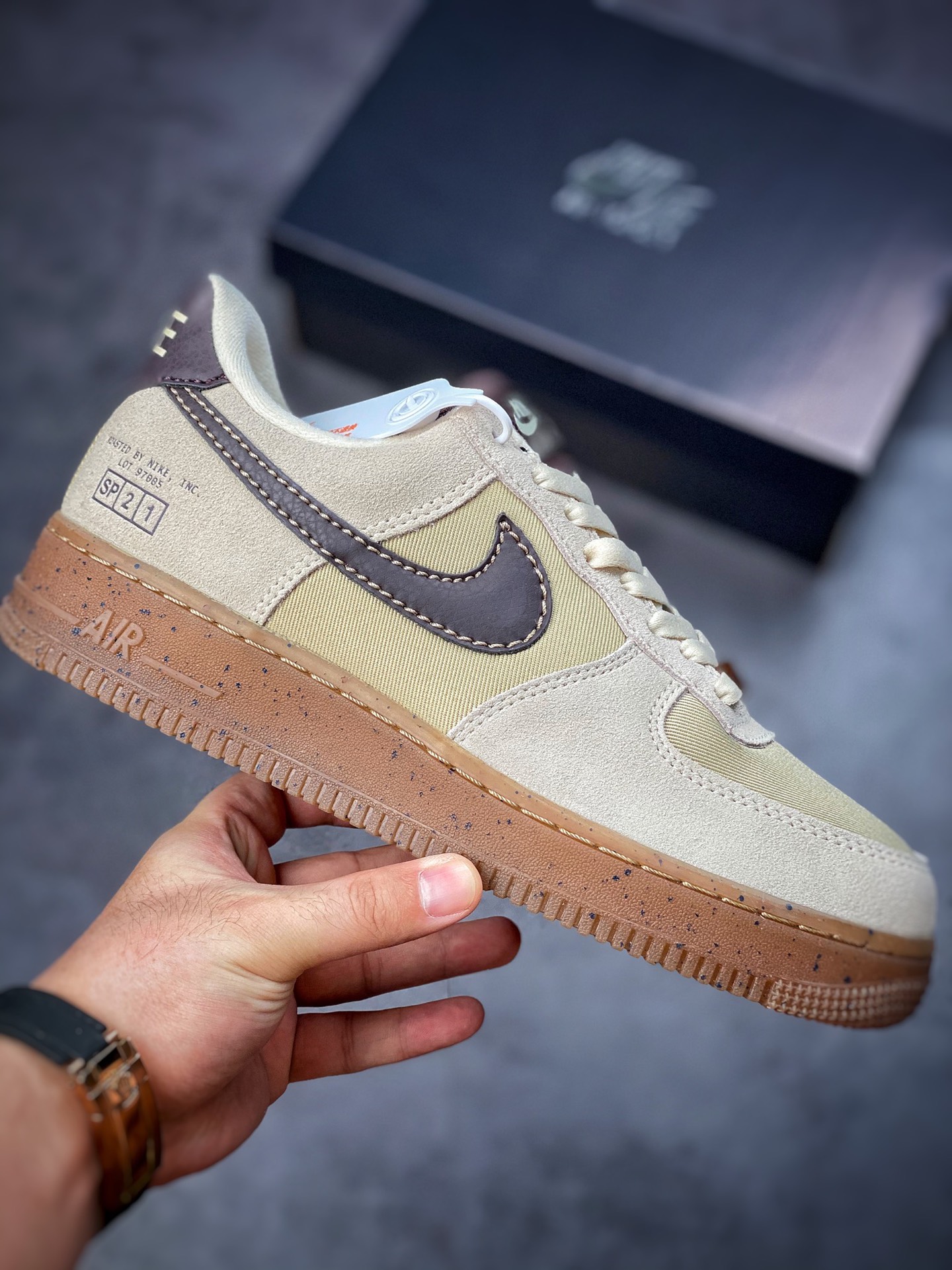 240 Nike Air Force 1 Low 07 浅棕色咖啡 DD5227-234