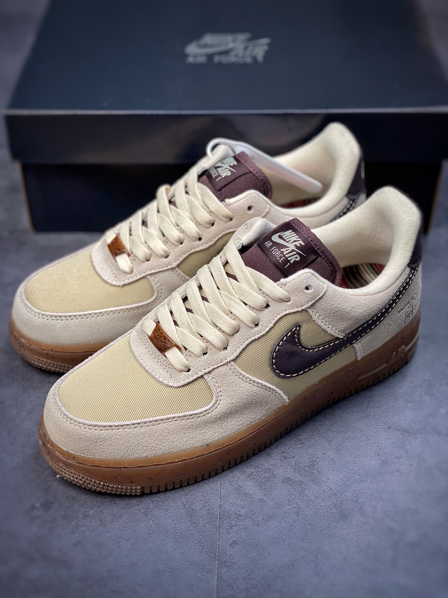 240 Nike Air Force 1 Low 07 浅棕色咖啡 DD5227-234