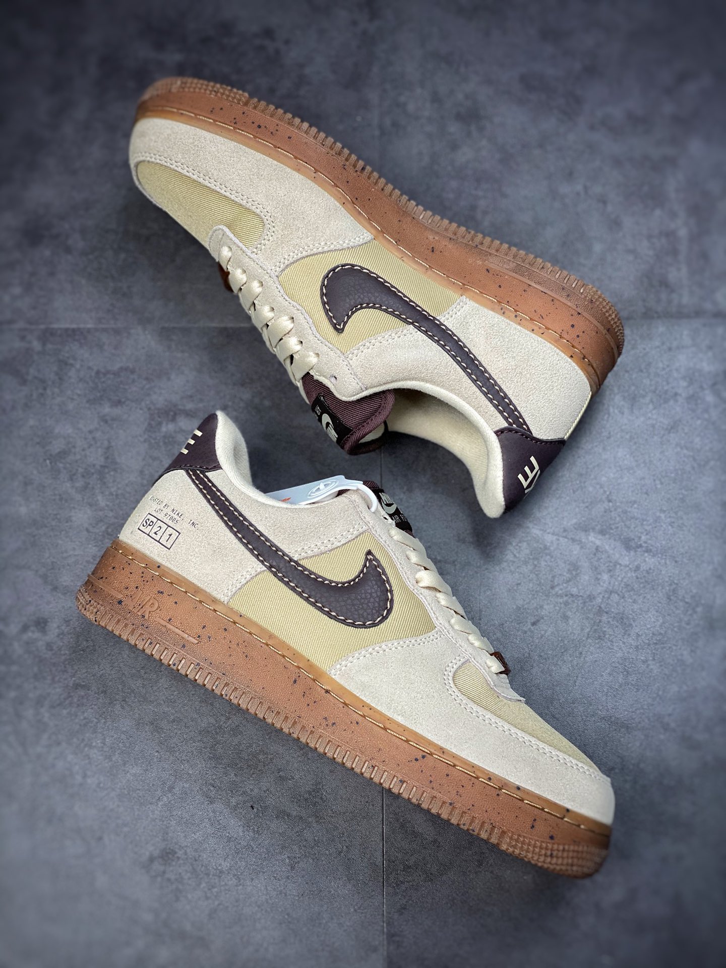 240 Nike Air Force 1 Low 07 浅棕色咖啡 DD5227-234