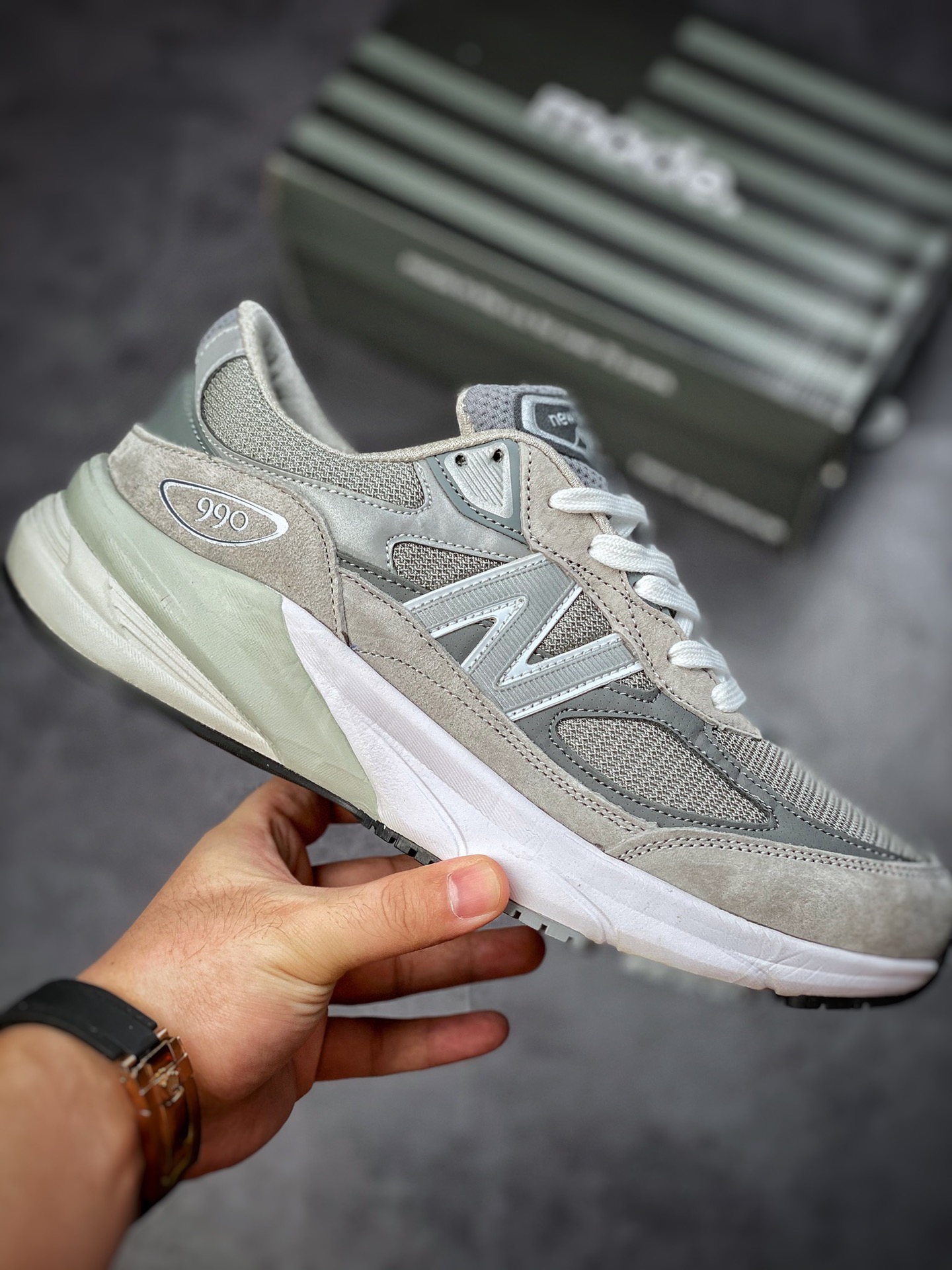 240 New Balance 990 灰白 美产官方 原厂渠道 M990GL6