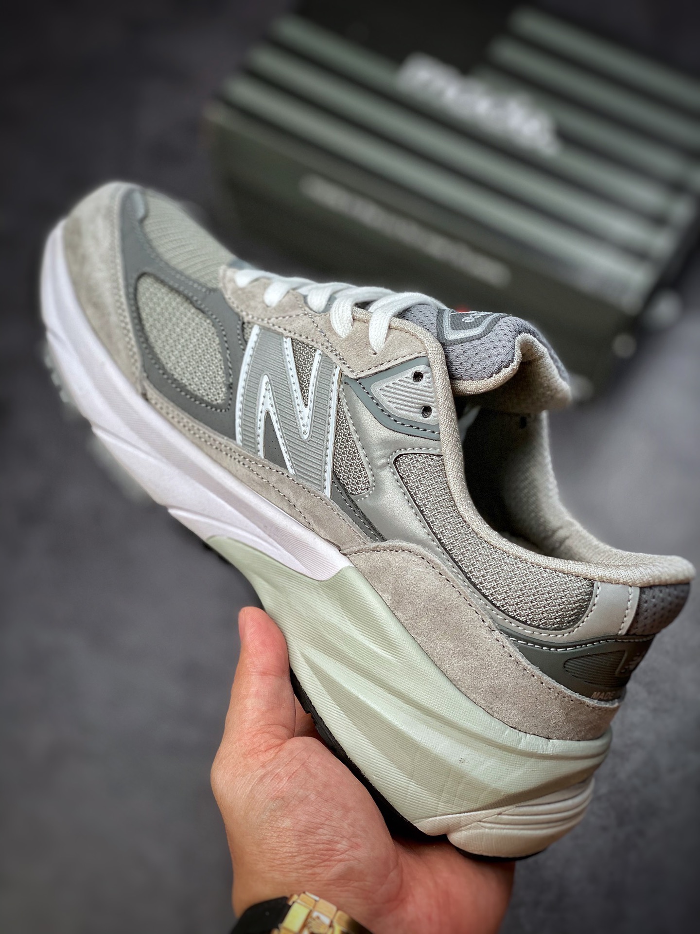 240 New Balance 990 灰白 美产官方 原厂渠道 M990GL6