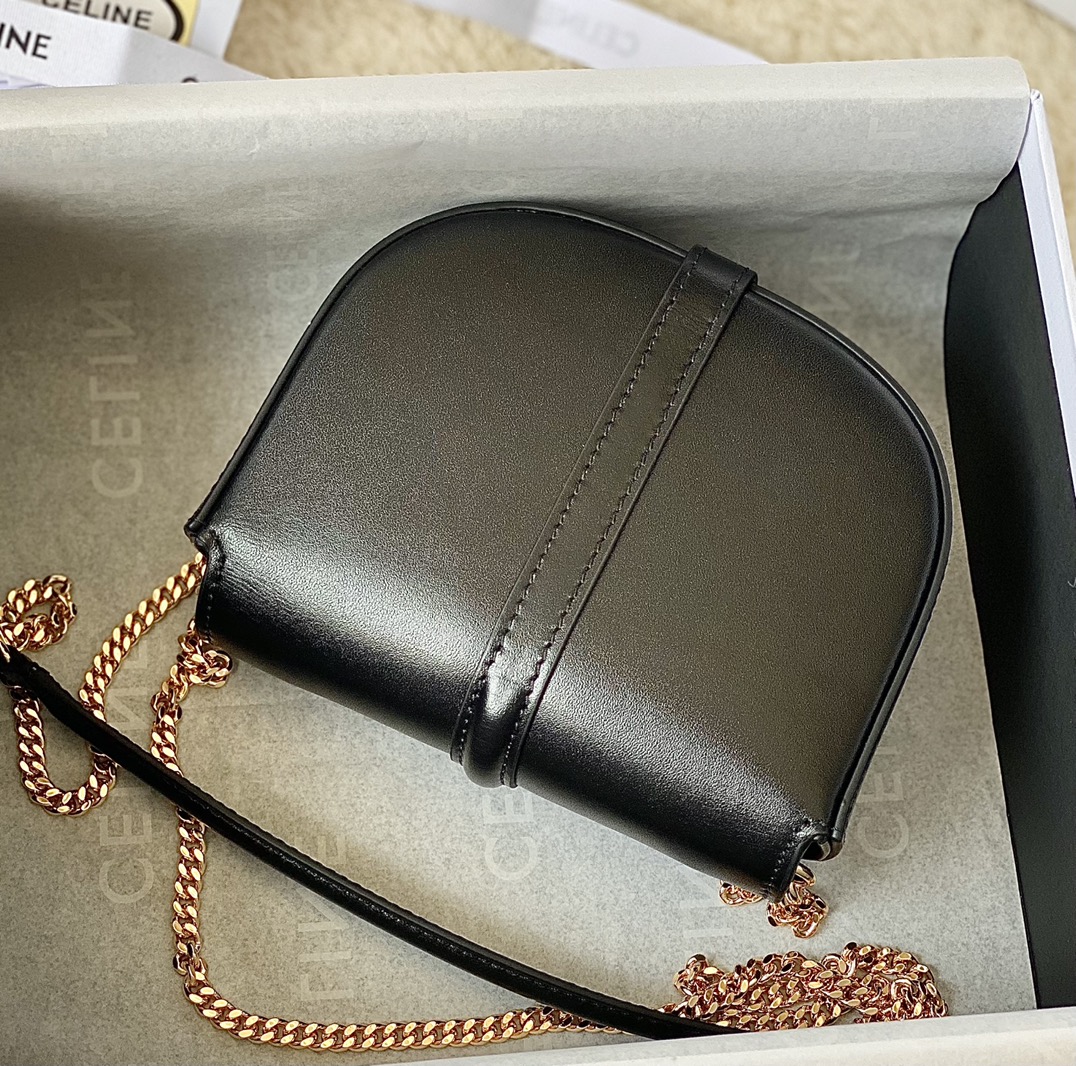 CELINE赛琳新款牛皮马鞍包100453