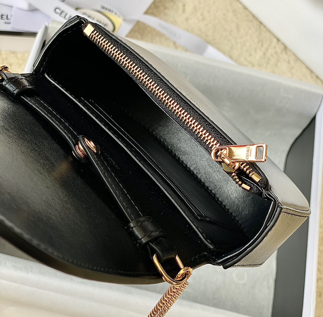 CELINE赛琳新款牛皮马鞍包100453