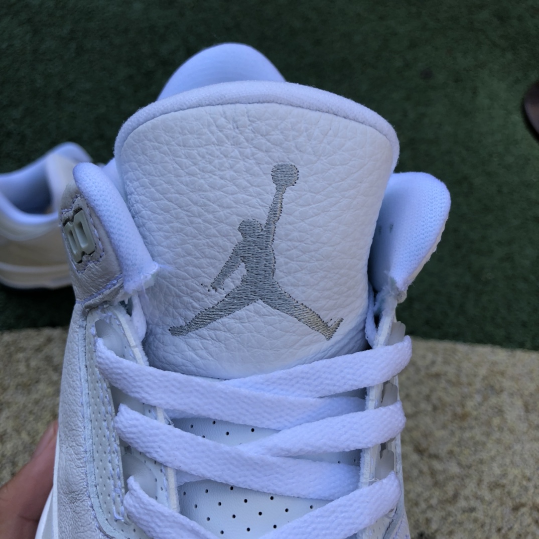 Air Jordan 3 Retro AJ3 纯白 爆裂纹 白猫 136064-111