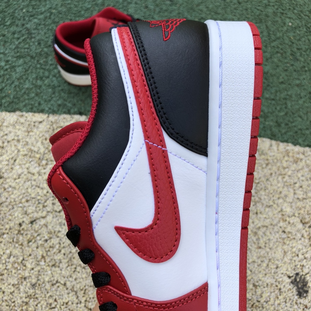 纯原版AIR JORDAN 1 Low AJ1 红白黑 复古 篮球鞋 553558-163