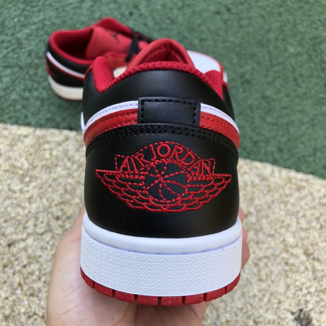 纯原版AIR JORDAN 1 Low AJ1 红白黑 复古 篮球鞋 553558-163