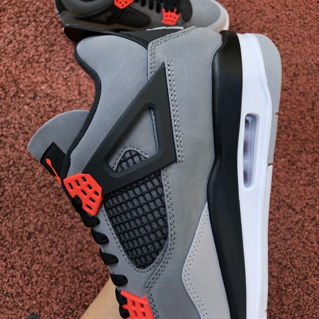 纯原版Air Jordan 4 Infrared AJ4黑灰红红外线篮球鞋DH6927-061
