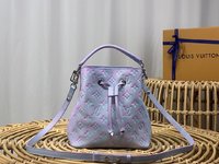 Designer Wholesale Replica
 Louis Vuitton LV NeoNoe Bucket Bags Blue Purple Empreinte​ M46174