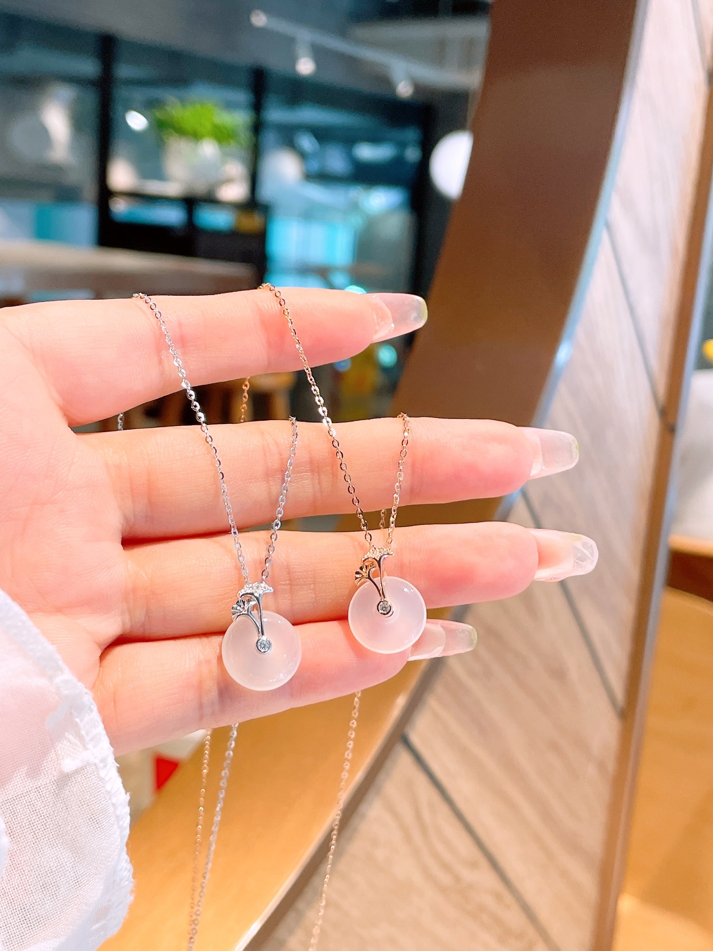 Solid Silver Necklace Vintage New Year Gold