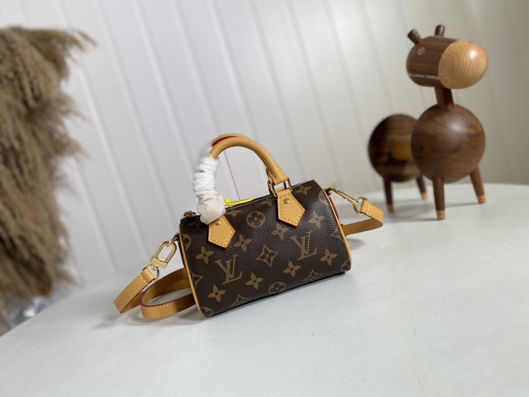 Louis Vuitton LV Speedy Bags Handbags Monogram Canvas Cowhide M81085