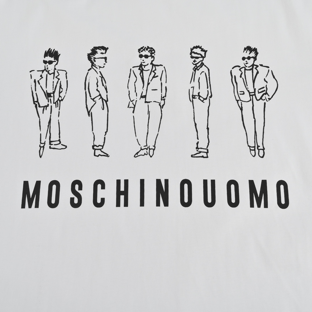 Moschino/莫斯奇诺22ss印花人物短袖