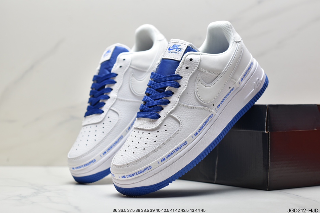 180 联名款Uninterrupted x Air Force 1 ”MORE THAN____” 白宝蓝签名涂鸦3M空军一号CQ0494-100
