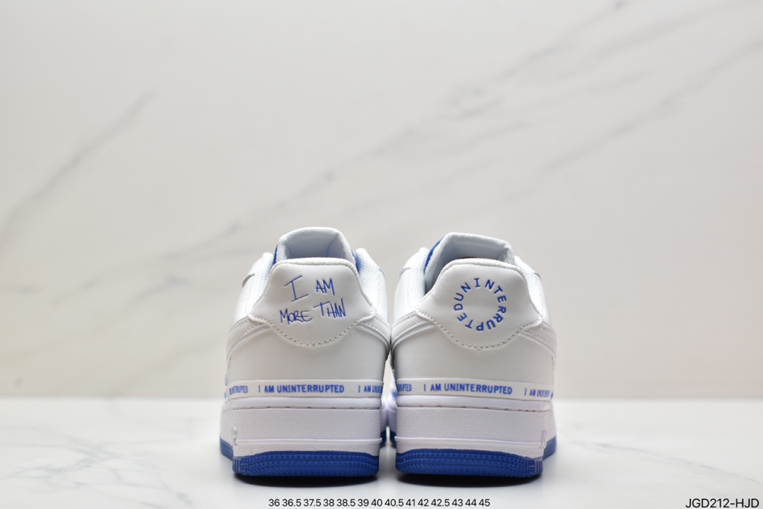 180 联名款Uninterrupted x Air Force 1 ”MORE THAN____” 白宝蓝签名涂鸦3M空军一号CQ0494-100