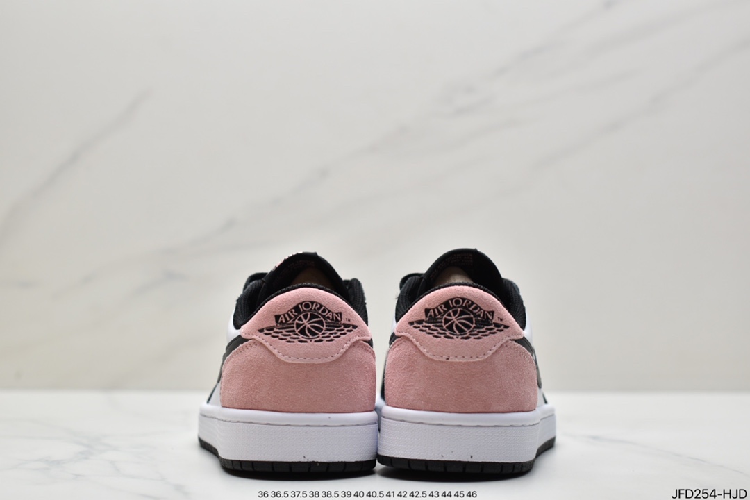 170 Air Jordan 1 Low OG Bleached Coral粉麂皮拼接 CZ0790-061