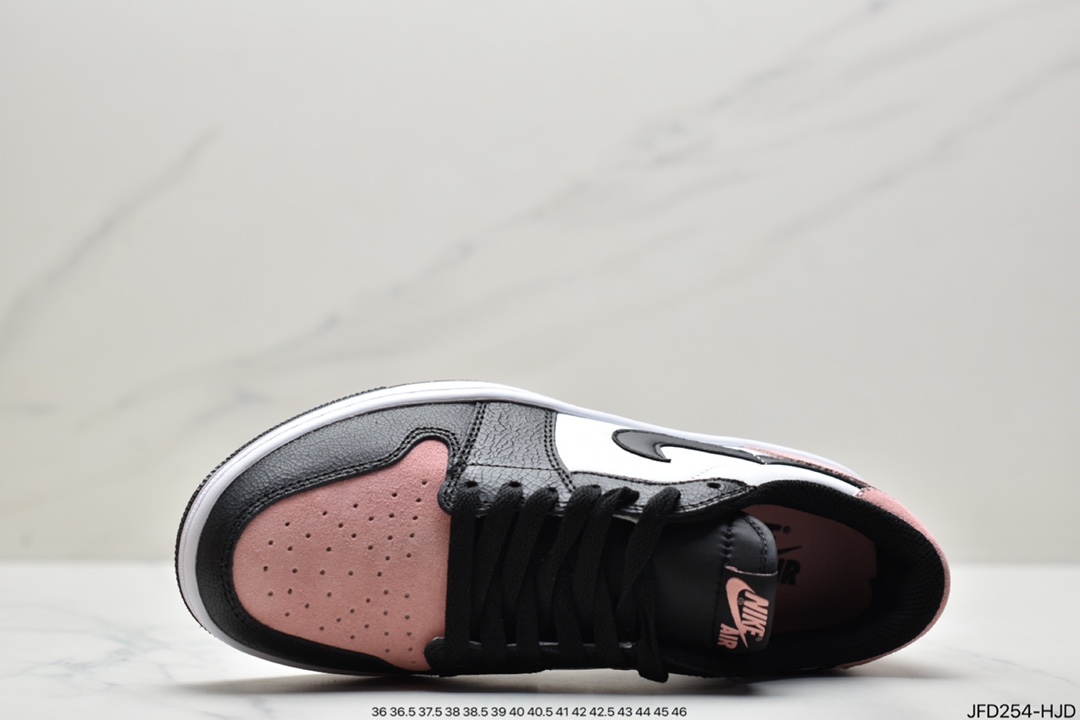 170 Air Jordan 1 Low OG Bleached Coral粉麂皮拼接 CZ0790-061