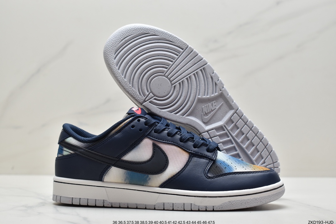 270 Nike Dunk Low ”Graffiti” 蓝鞋款采用帆布底座全覆盖涂鸦状斑点图案  DM0108-400