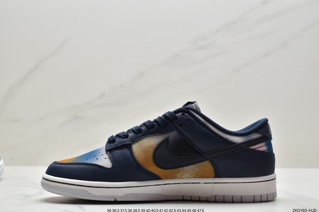 270 Nike Dunk Low ”Graffiti” 蓝鞋款采用帆布底座全覆盖涂鸦状斑点图案  DM0108-400