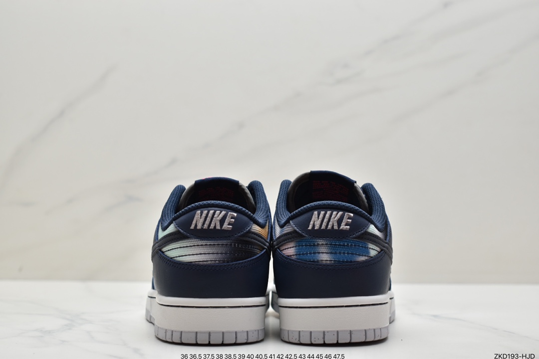 270 Nike Dunk Low ”Graffiti” 蓝鞋款采用帆布底座全覆盖涂鸦状斑点图案  DM0108-400
