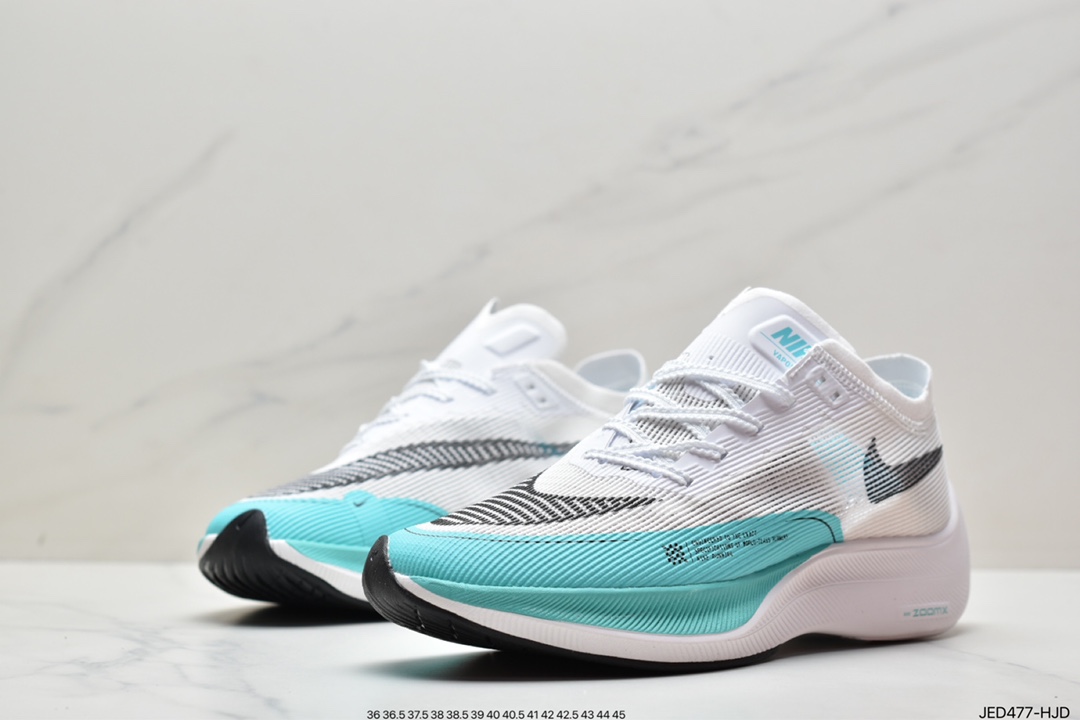 150 真标ZoomX Vaporfly NEXT% 2”Ice Blue”破2系列马拉松泡棉超轻缓震运动慢跑鞋 DM8324-400