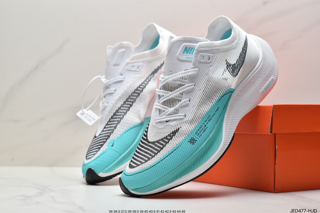 150 真标ZoomX Vaporfly NEXT% 2”Ice Blue”破2系列马拉松泡棉超轻缓震运动慢跑鞋 DM8324-400