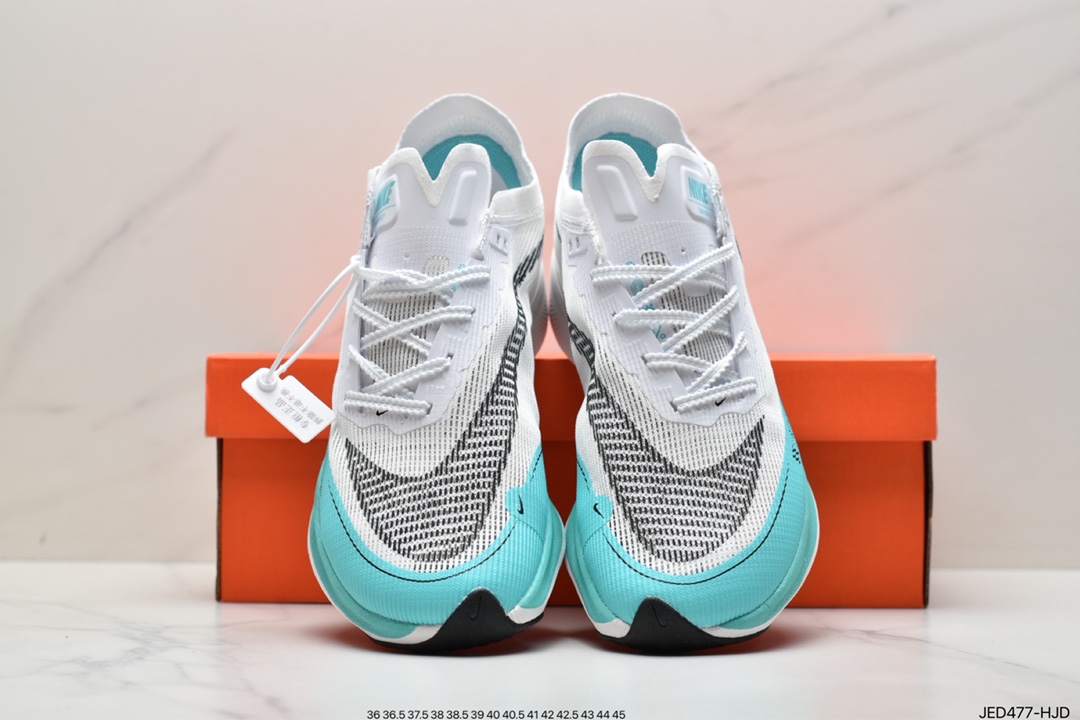 150 真标ZoomX Vaporfly NEXT% 2”Ice Blue”破2系列马拉松泡棉超轻缓震运动慢跑鞋 DM8324-400