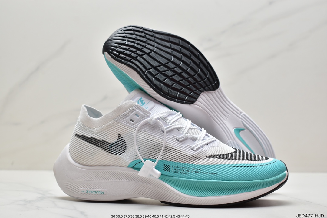 150 真标ZoomX Vaporfly NEXT% 2”Ice Blue”破2系列马拉松泡棉超轻缓震运动慢跑鞋 DM8324-400