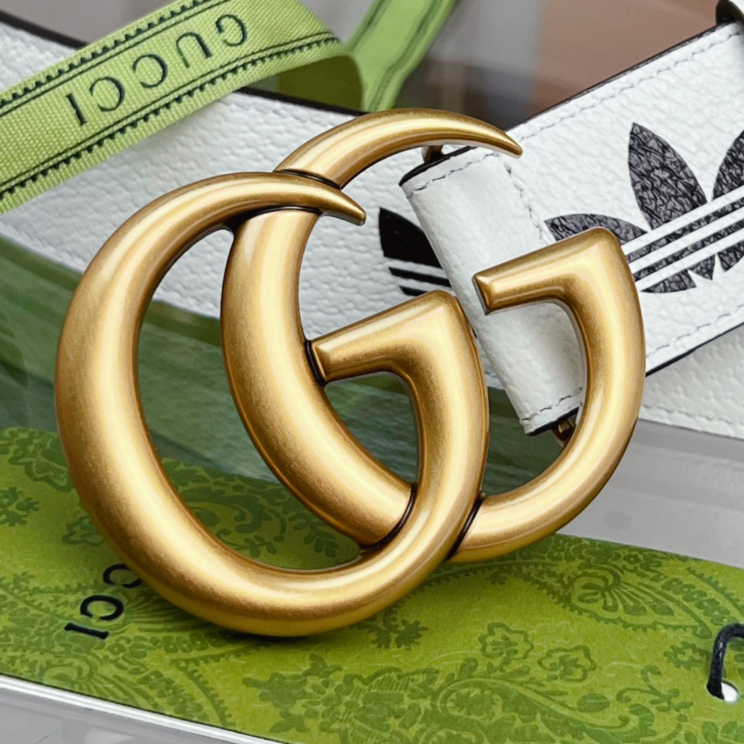 Adidas x Gucci Joint Series: GG Marmont Belt with Trefoil Stamp - 图片 3