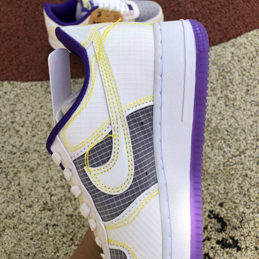 Union LA x Nike Air force1 AF1白紫缝线 联名休闲板鞋cj9649-500