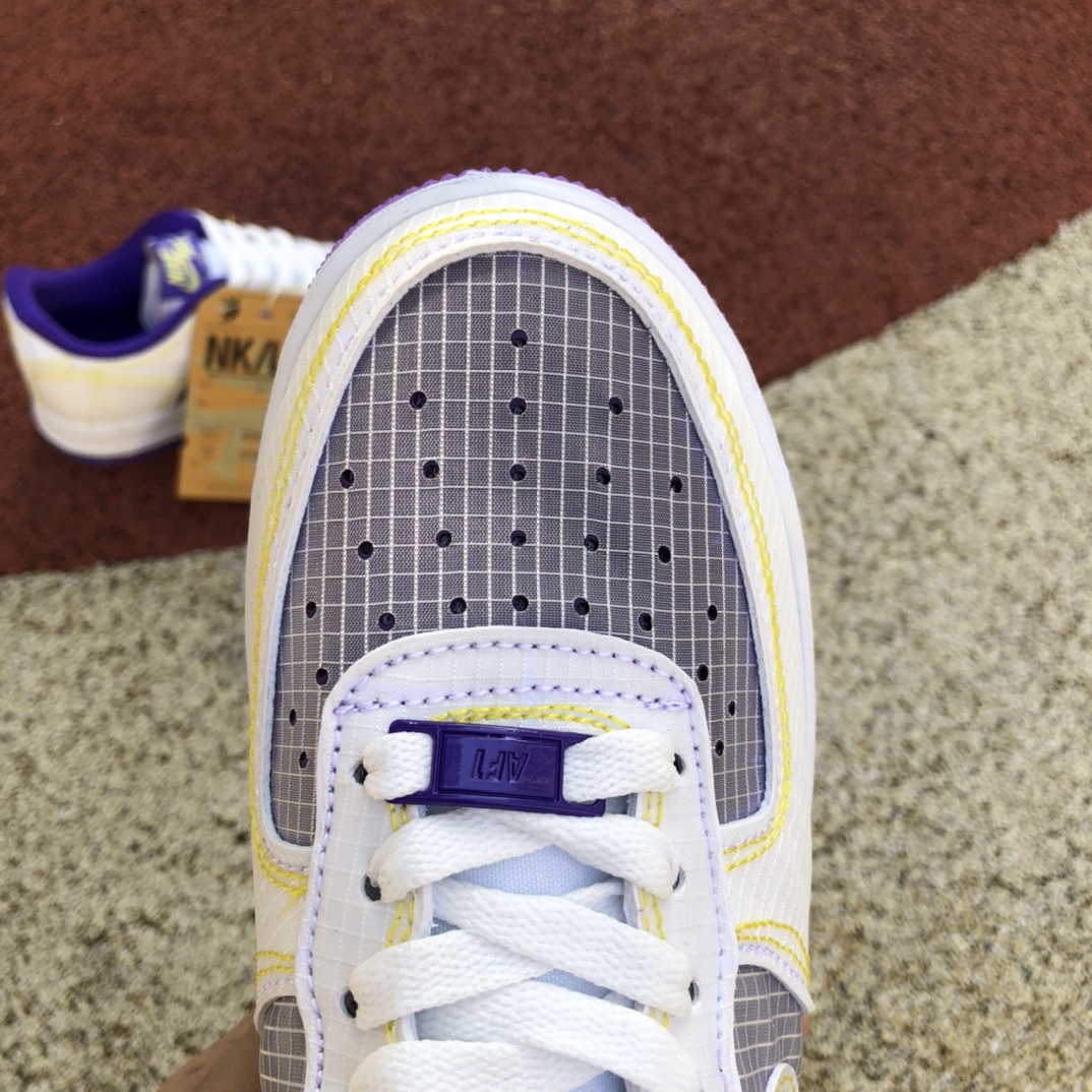 Union LA x Nike Air force1 AF1白紫缝线 联名休闲板鞋cj9649-500